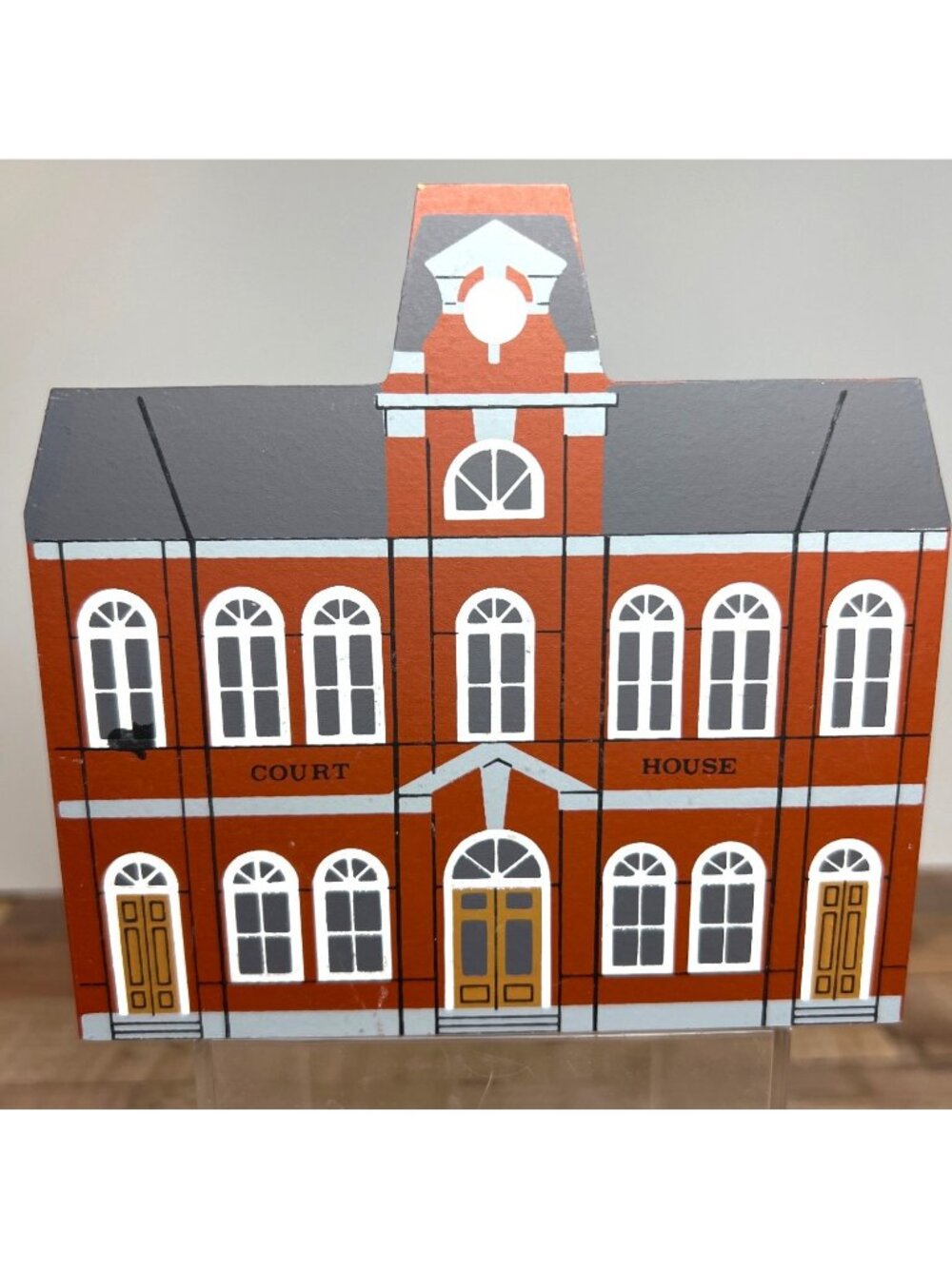 The Cats Meow Liberty Street Series County Courthouse Wooden Collectible 1993